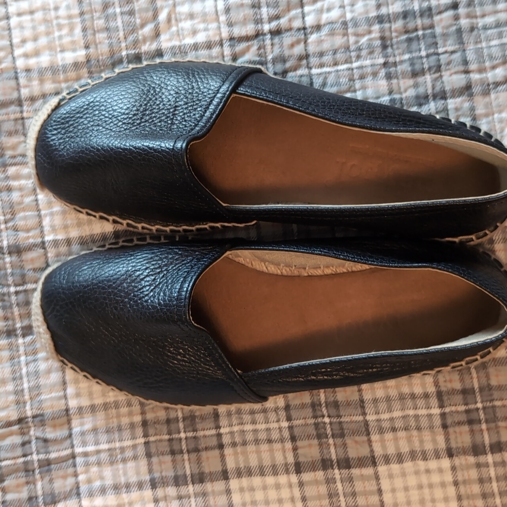 Maypol leather shoes. Black, size 38 (7.5 US)